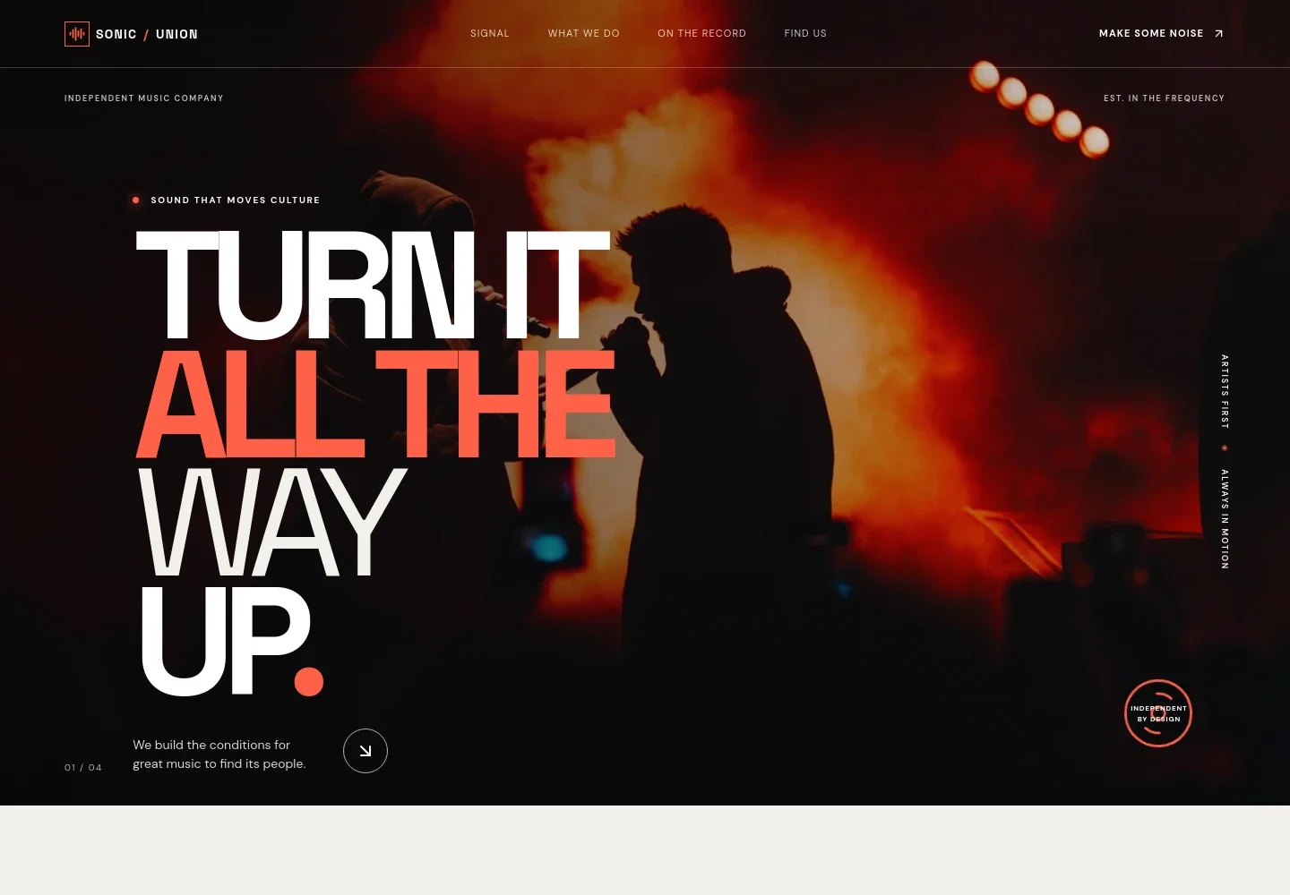 Musical Website Template