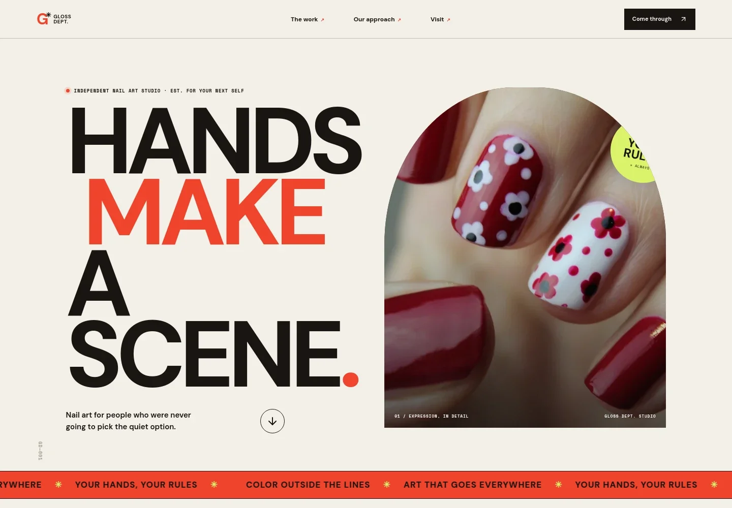 Nail Art Website Template