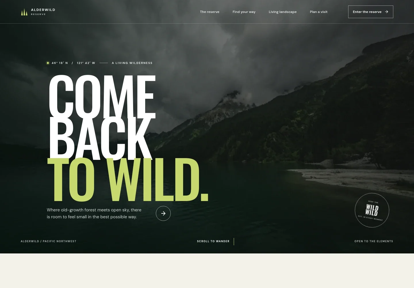 Natural Park Website Template