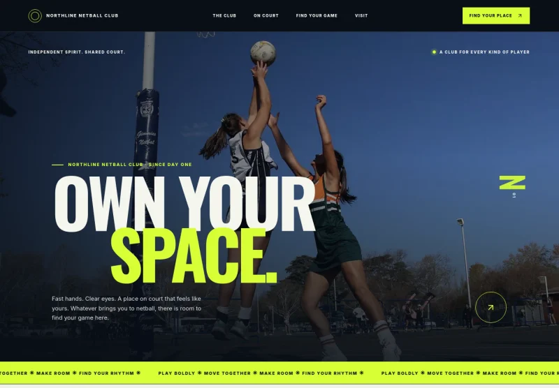 Netball Club Website Template