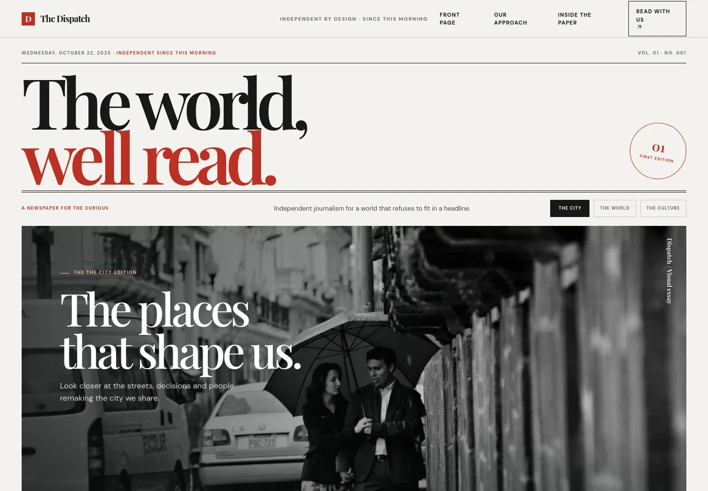 Newspaper Website Template