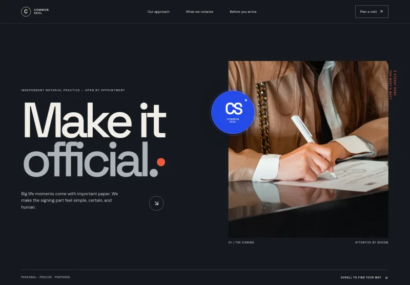 Notary Website Template