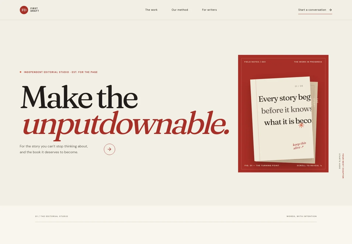Novelist Website Template