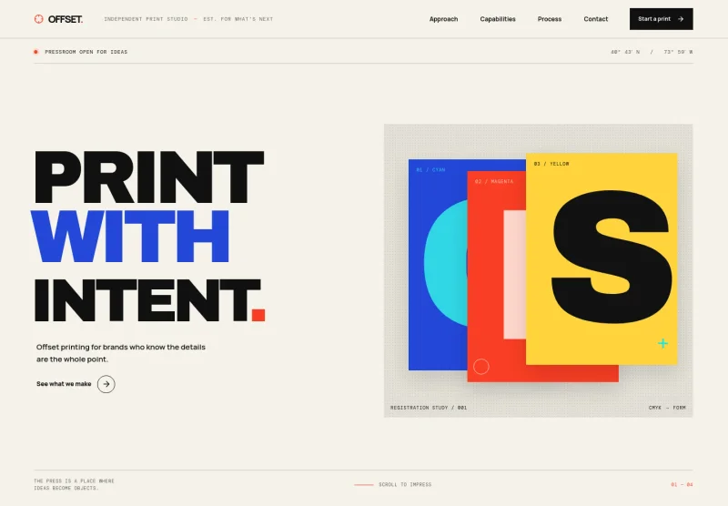 Offset Printing Website Template