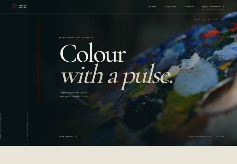 Oil Painting Website Template
