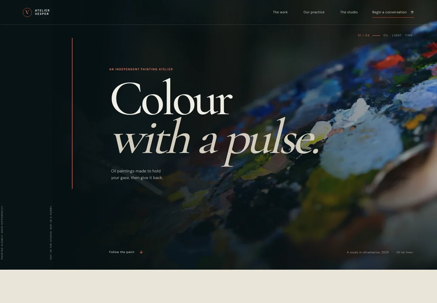 Oil Painting Website Template