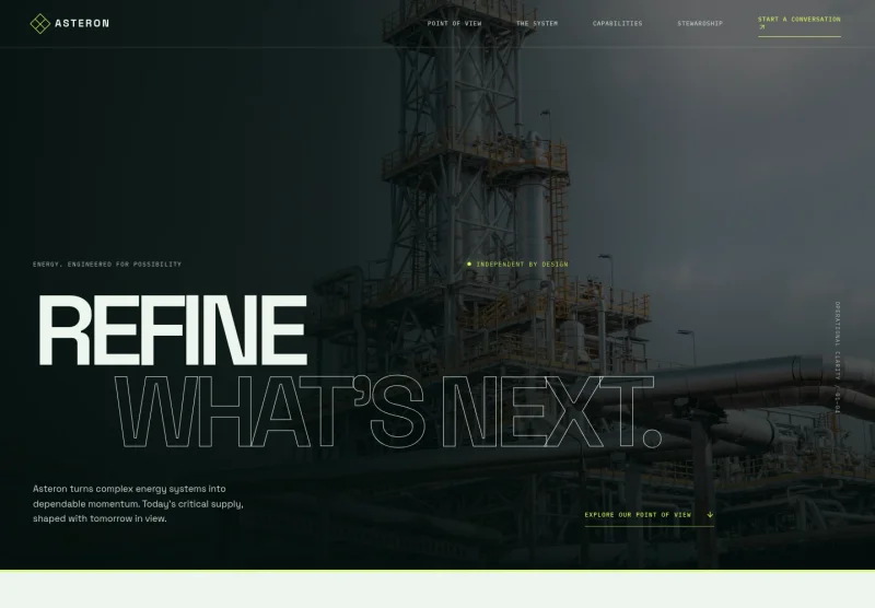 Oil Refinery Website Template