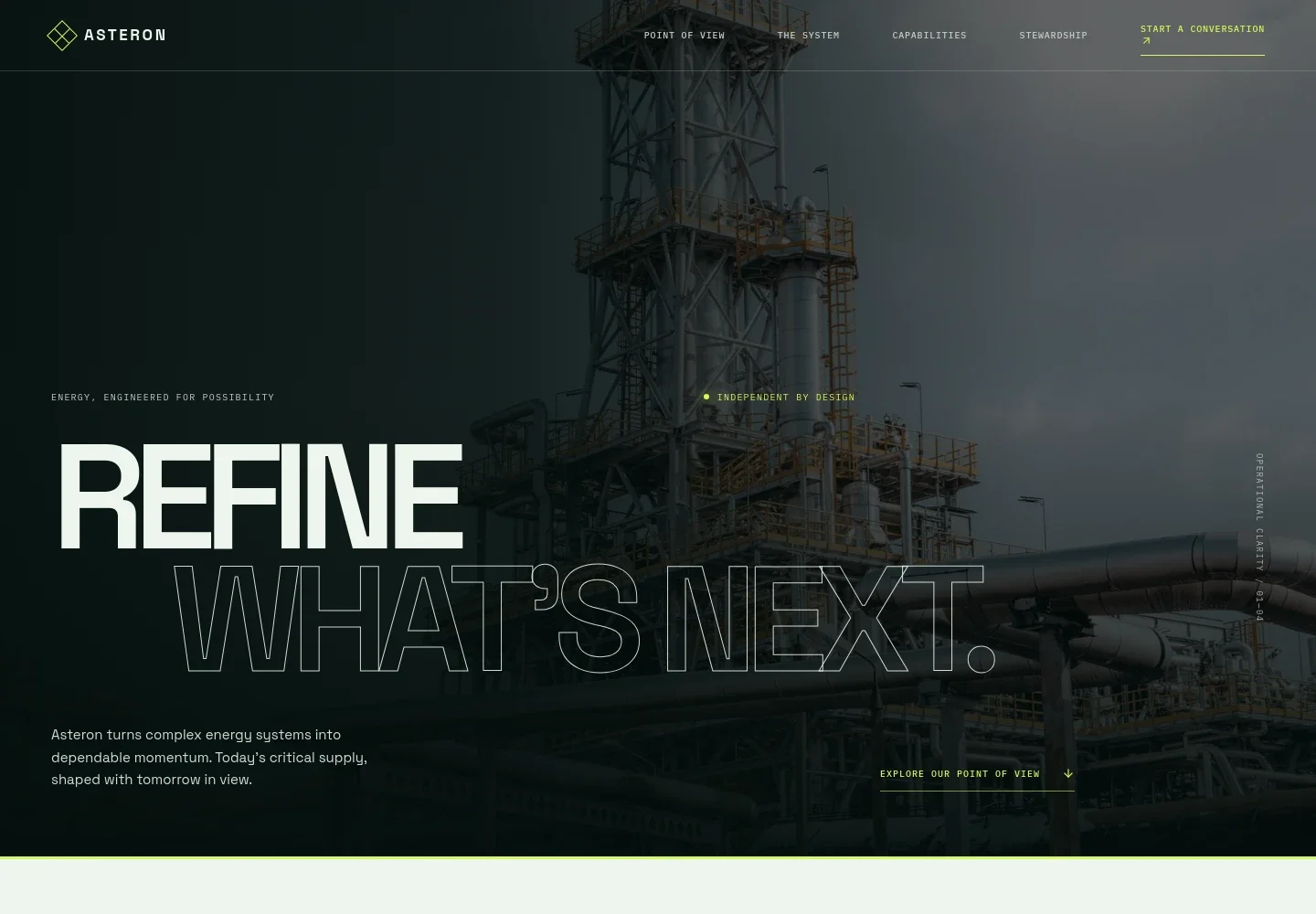 Oil Refinery Website Template