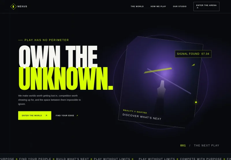 Online Gaming Website Template