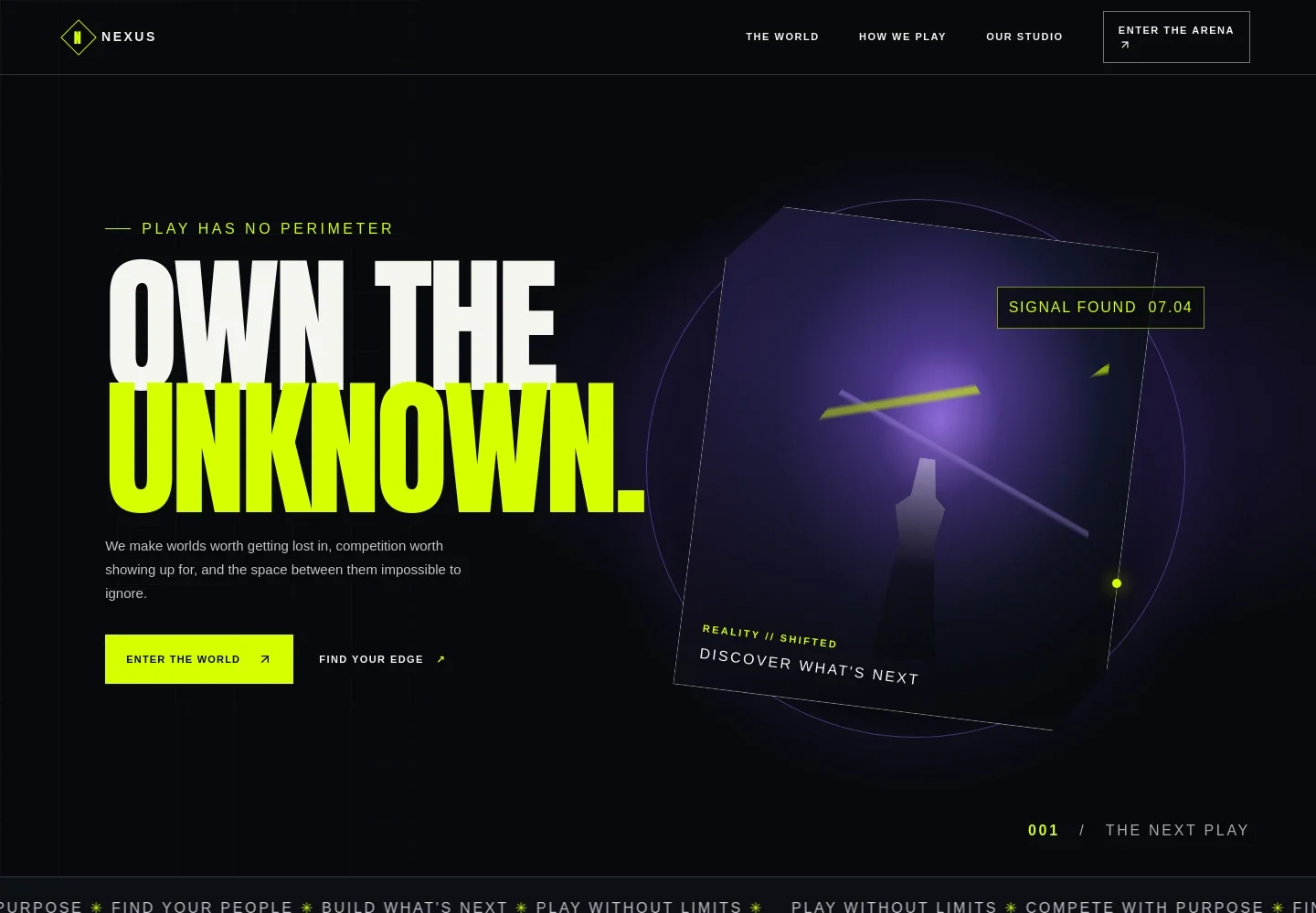 Online Gaming Website Template