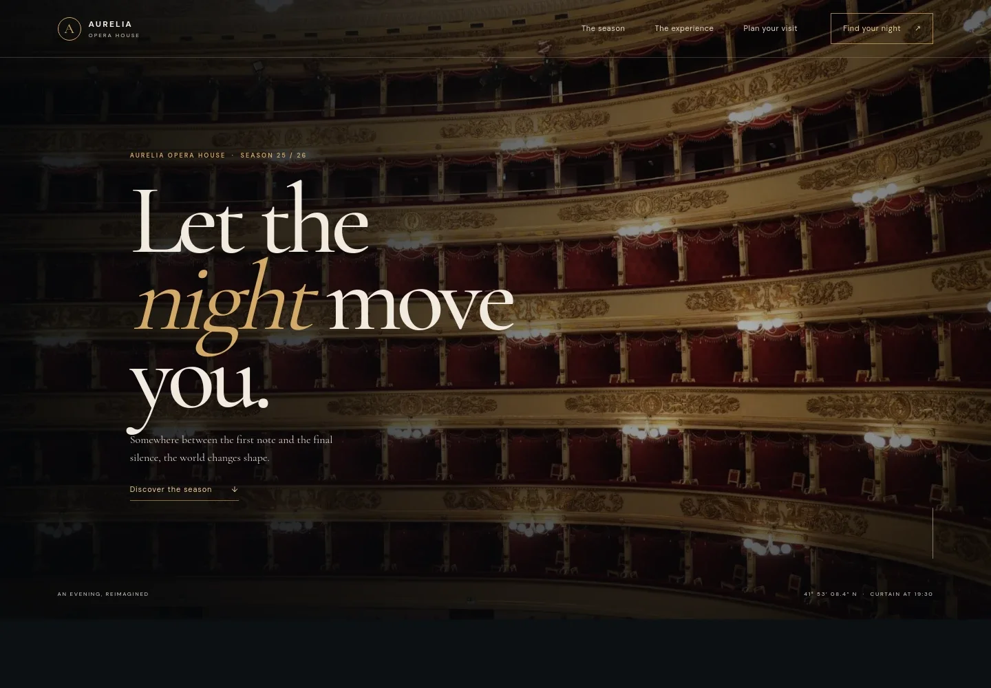 Opera House Website Template