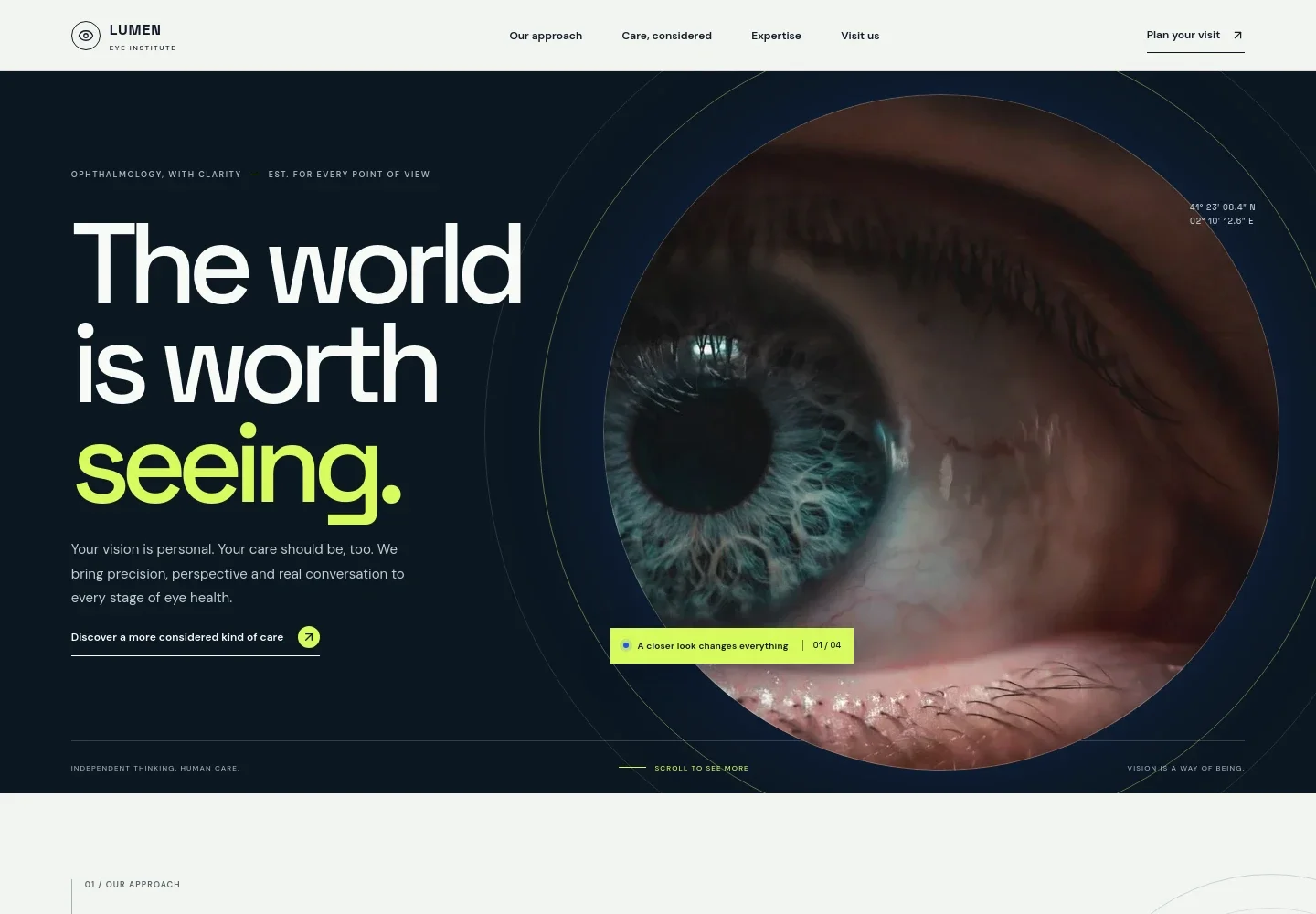 Ophthalmologist Website Template