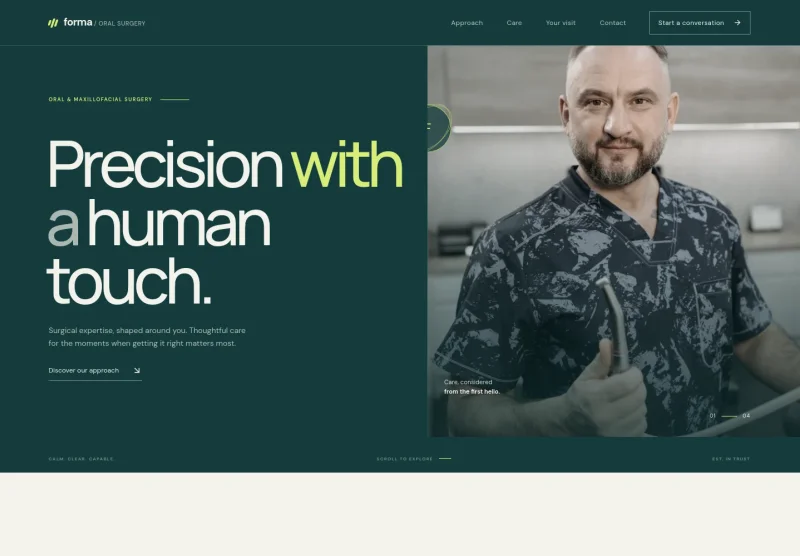 Oral Surgery Website Template