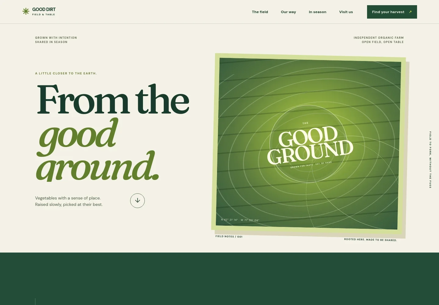 Organic Farm Website Template