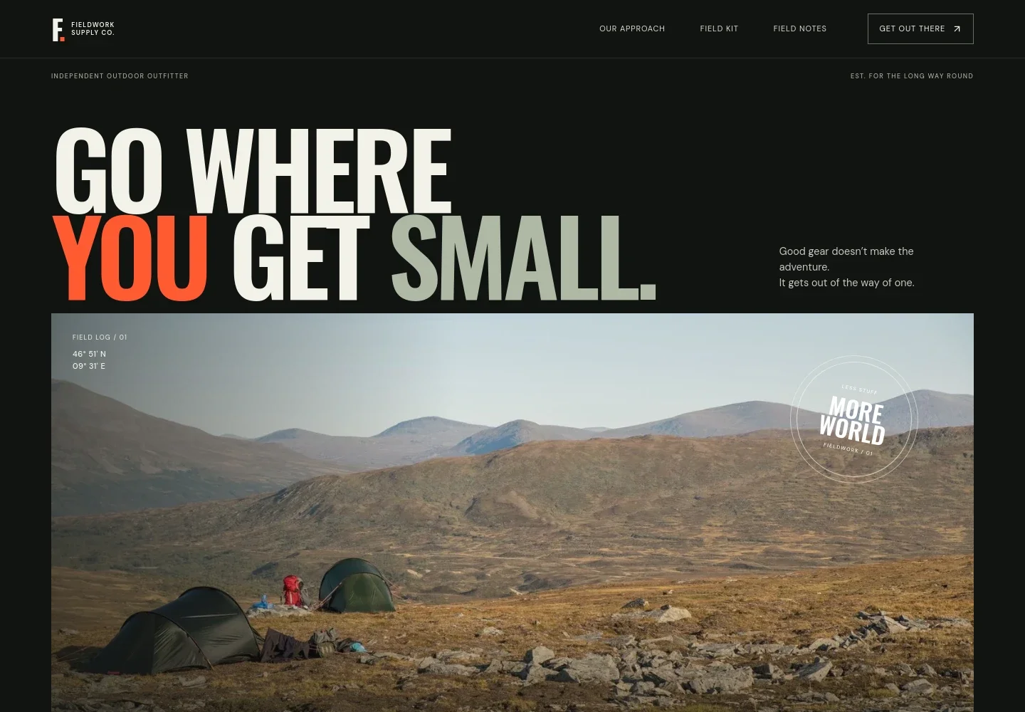 Outdoor Equipment Store Website Template