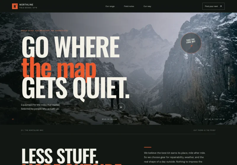 Outdoor Store Website Template