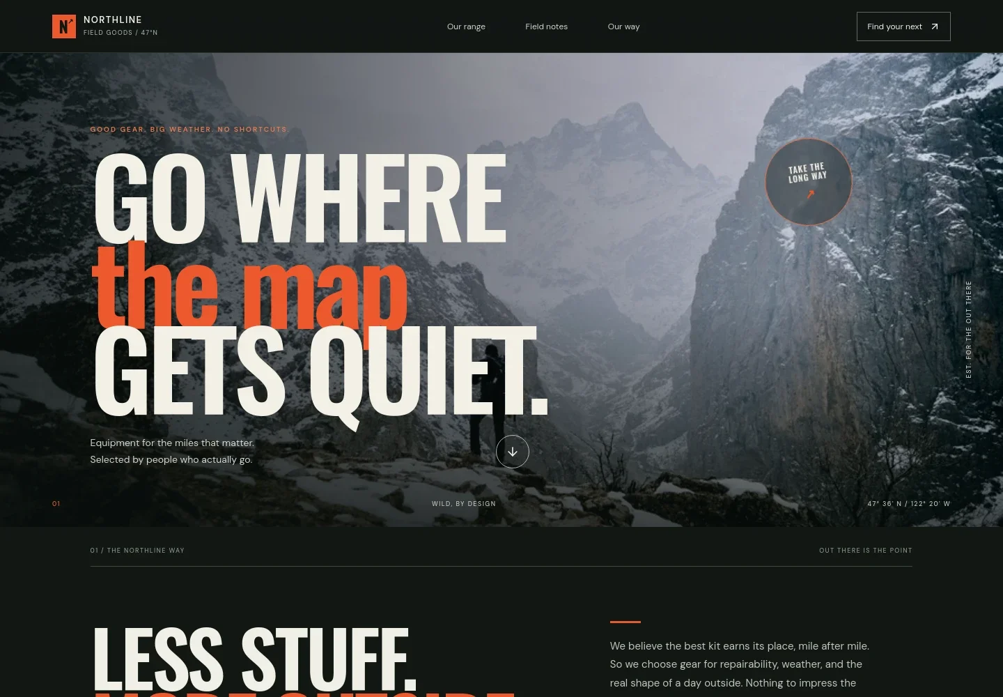 Outdoor Store Website Template