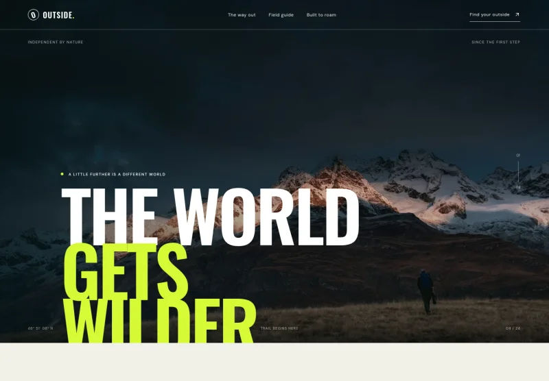 Outdoor Website Template