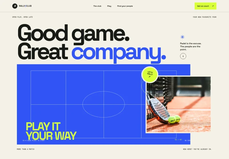Padel Club Website Template