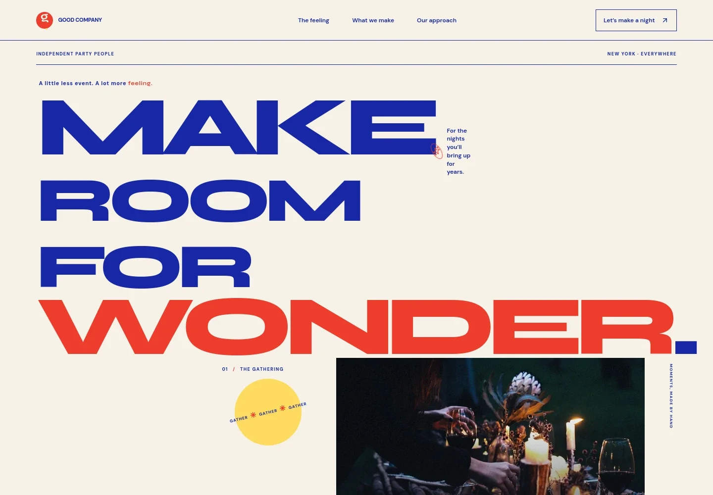 Party Planning Website Template
