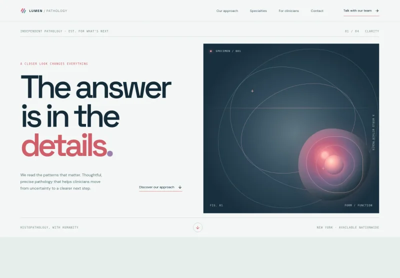 Pathology Clinic Website Template