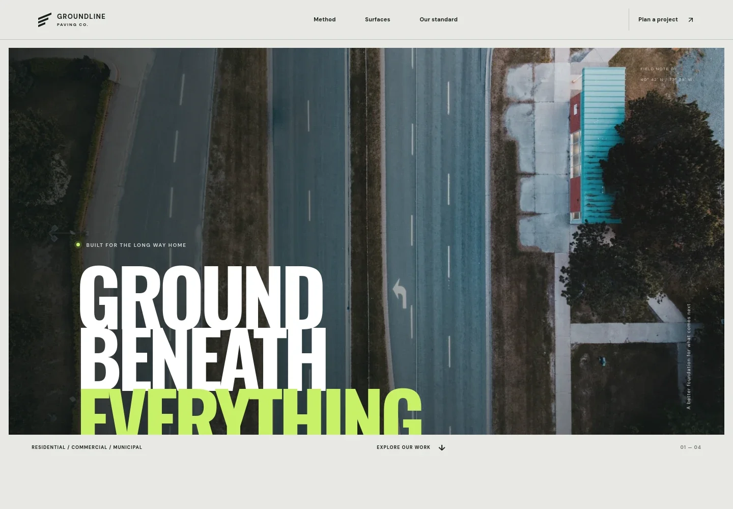 Paving Website Template