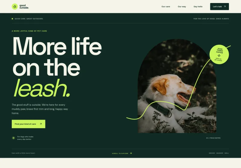 Pet Care Website Template