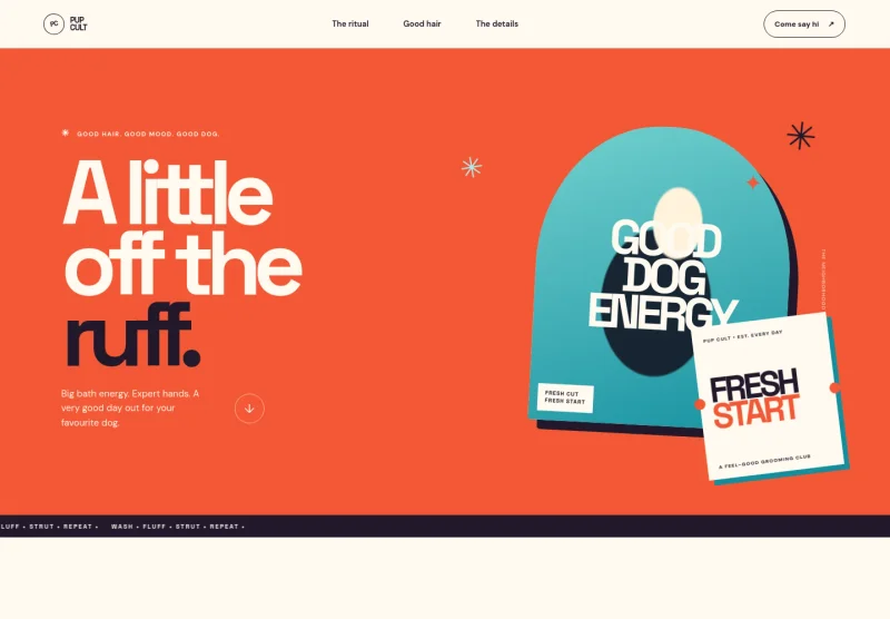 Pet Grooming Website Template