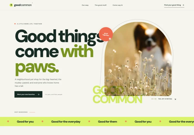 Pet Shop Website Template