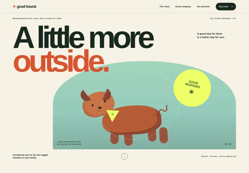 Pet Sitting Website Template
