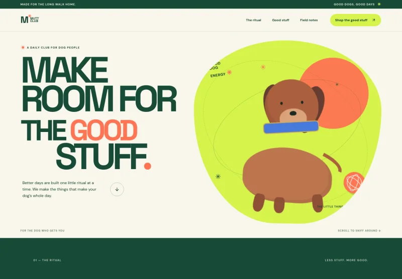 Pet Supplies Website Template