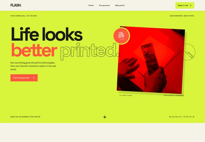 Photo Printing Website Template