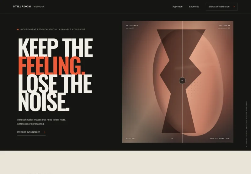 Photo Retoucher Website Template