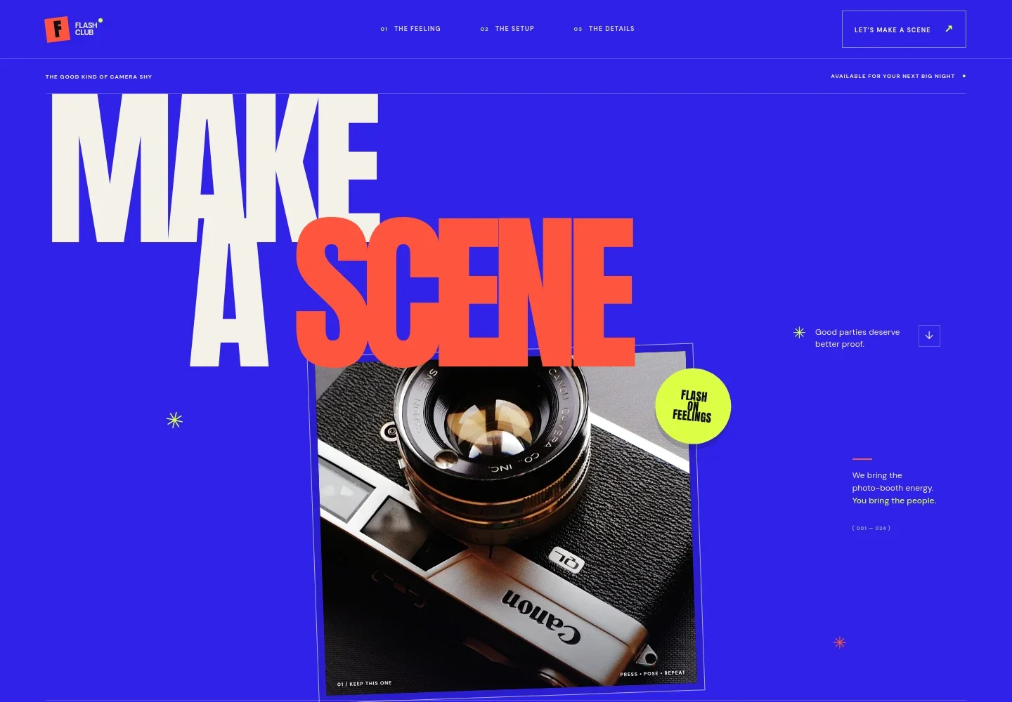 Photobooth Website Template