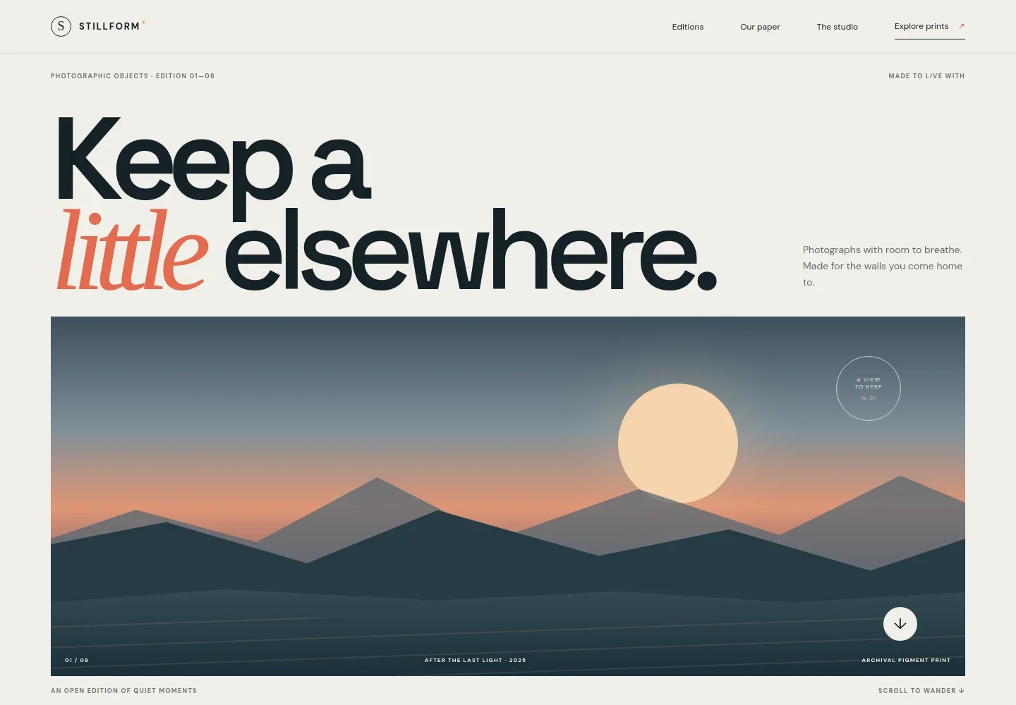 Photography Ecommerce Website Template