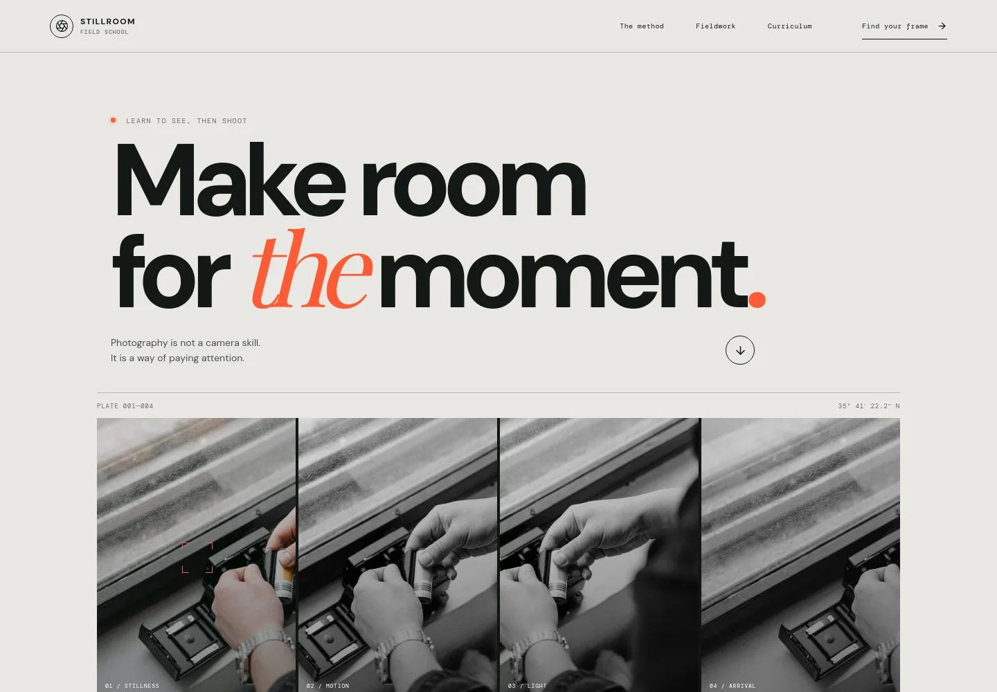 Photography School Website Template