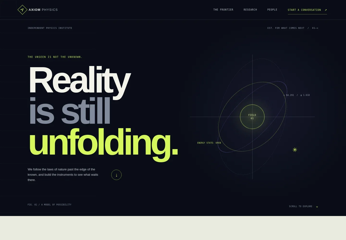 Physics Website Template