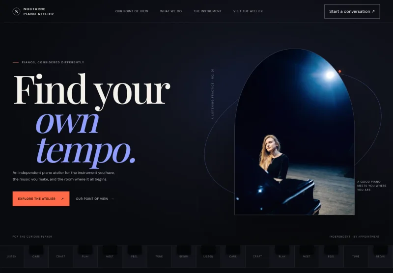 Piano Website Template