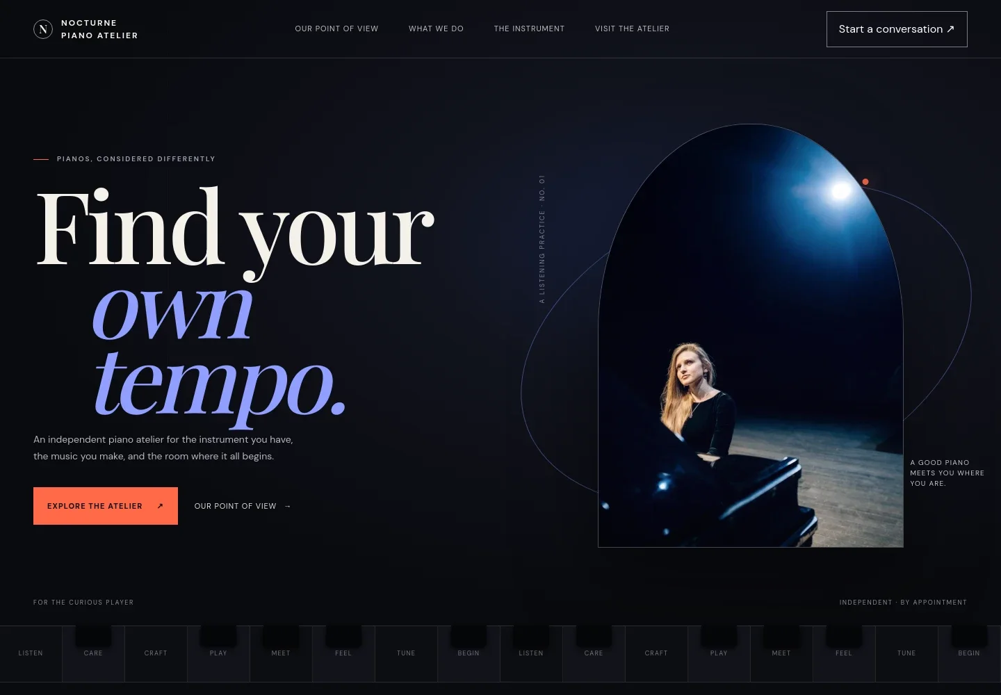 Piano Website Template