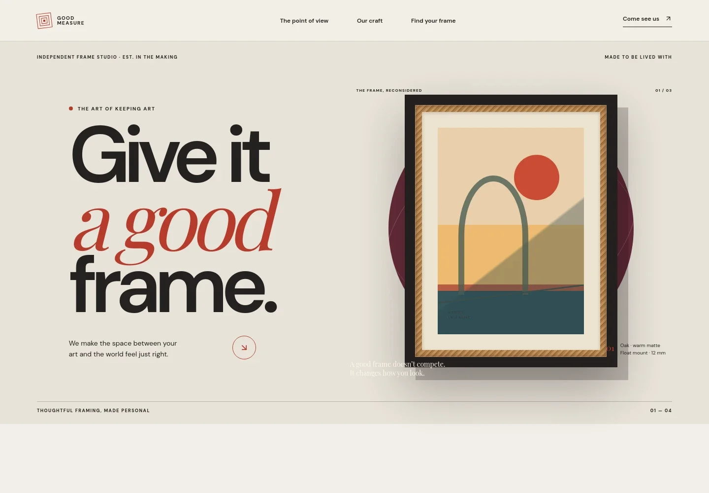 Picture Frame Shop Website Template