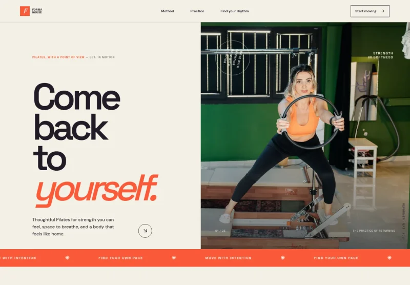 Pilates Studio Website Template