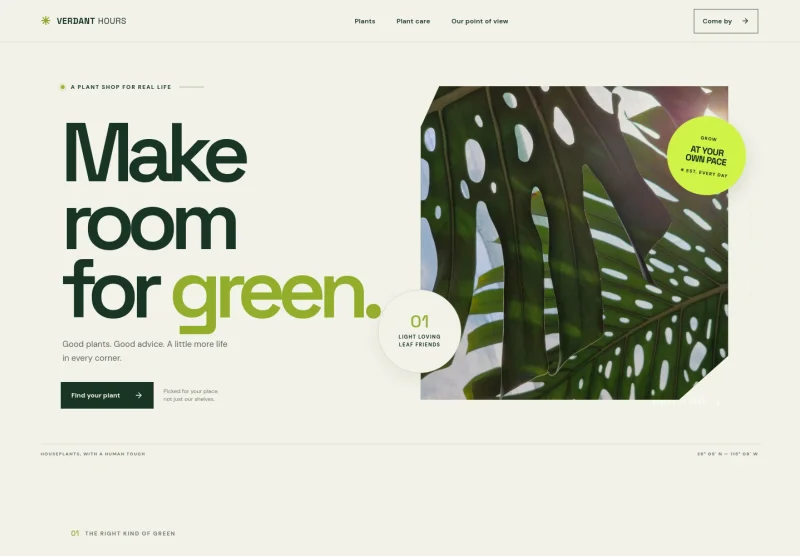 Plant Store Website Template