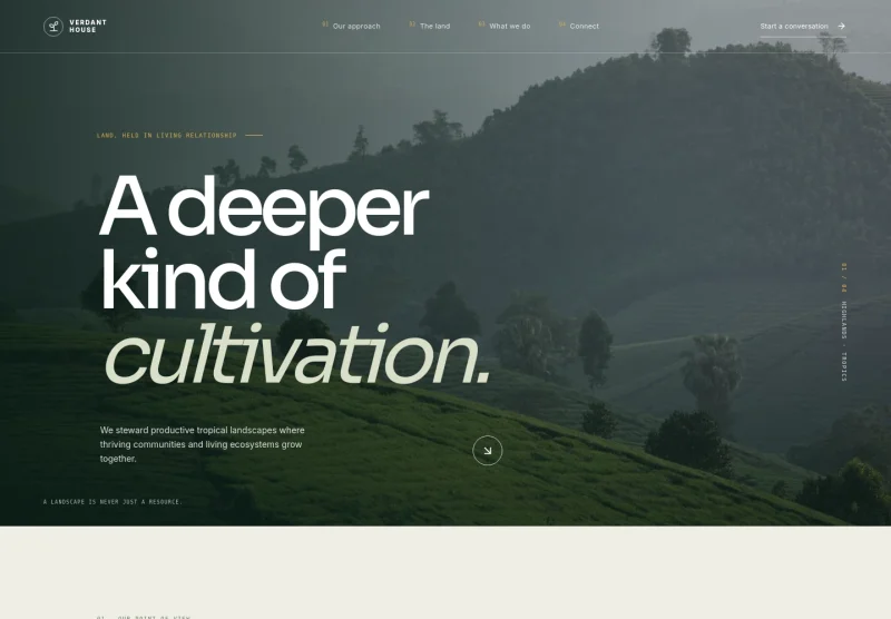 Plantation Website Template