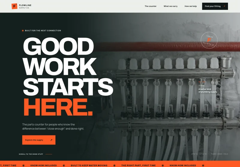 Plumbing Supply Store Website Template