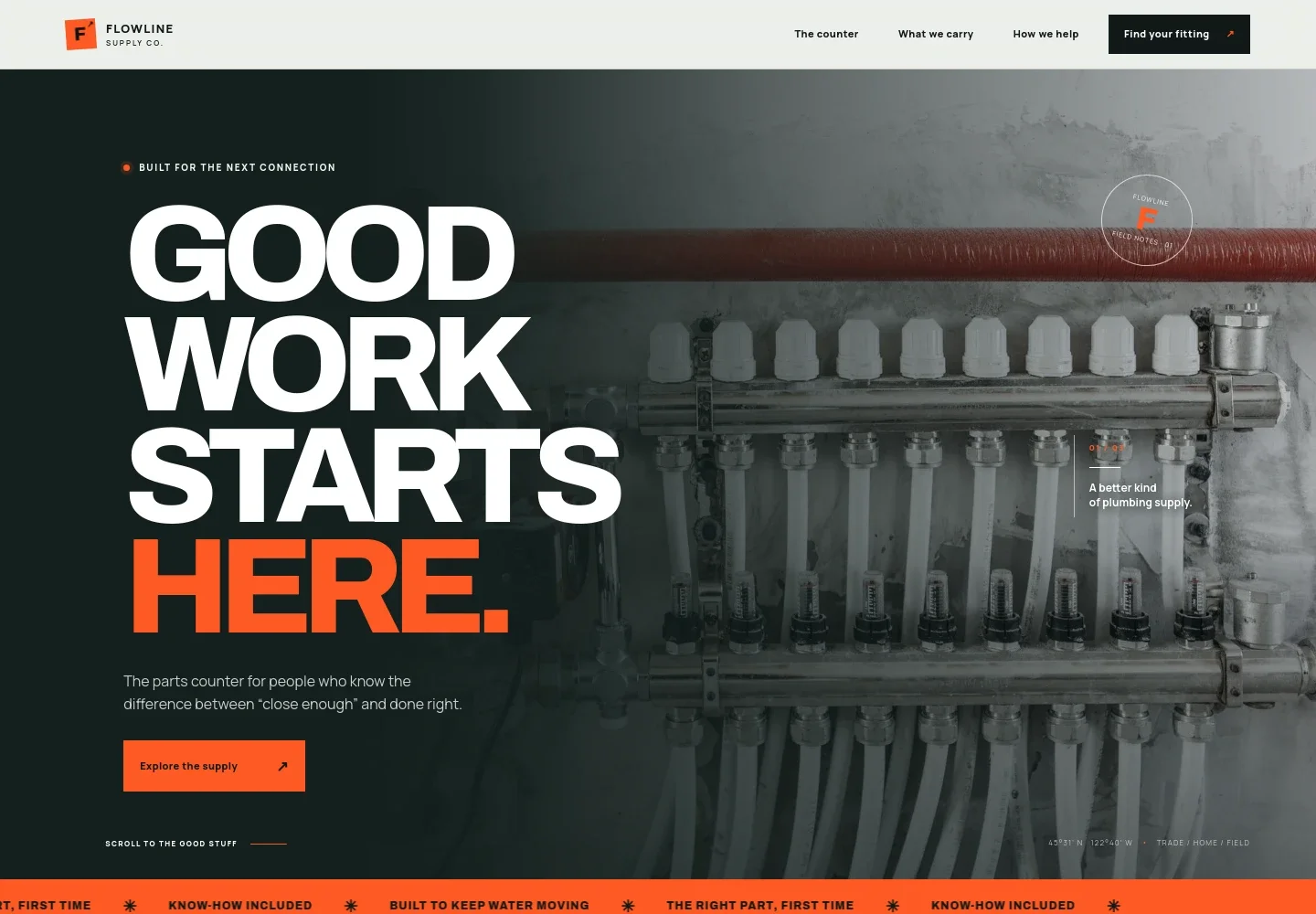 Plumbing Supply Store Website Template
