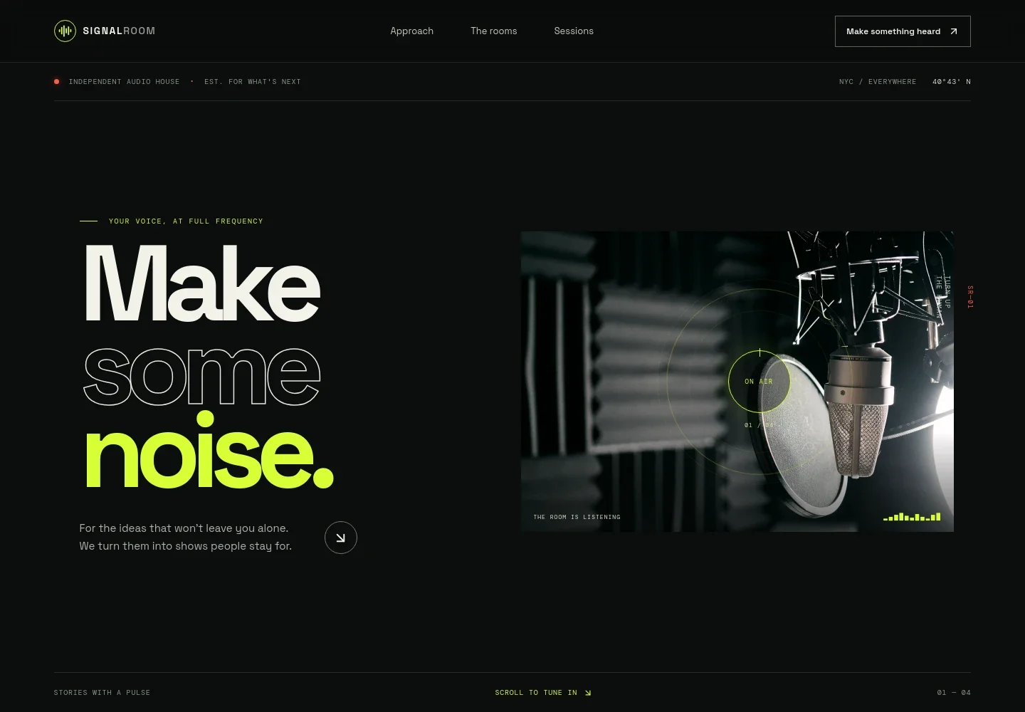 Podcast Studio Website Template