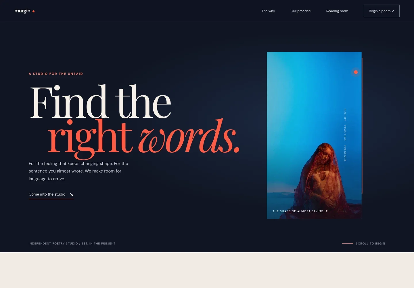 Poet Website Template