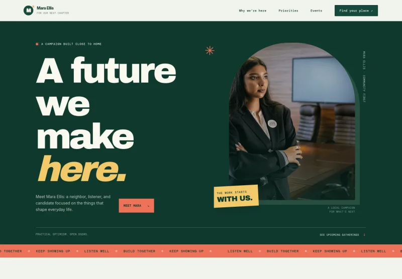 Political Campaign Website Template