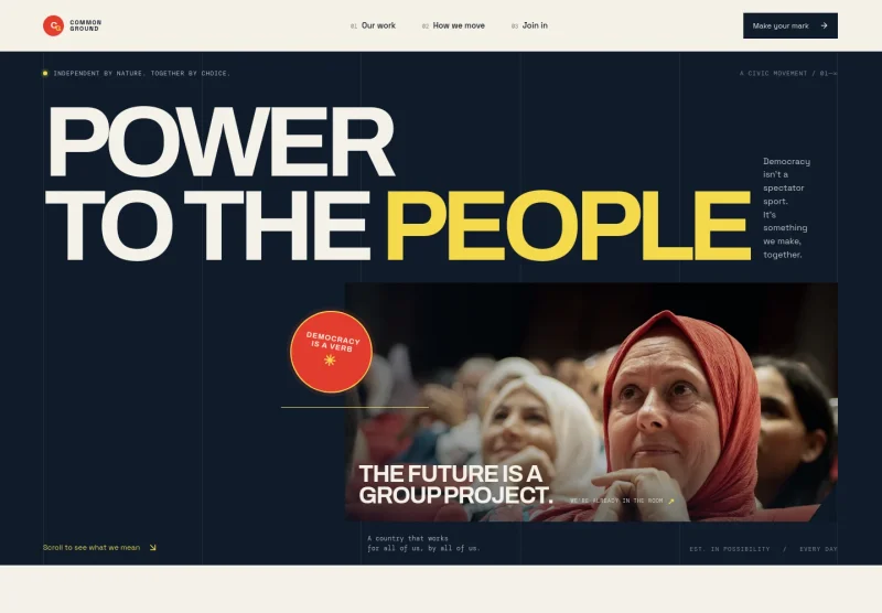 Political Organization Website Template