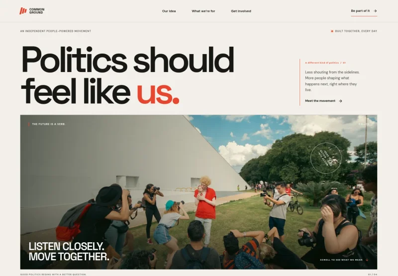 Political Party Website Template